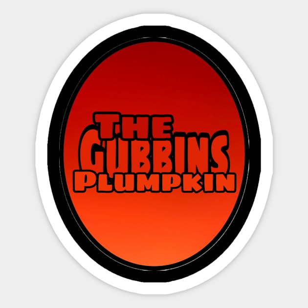 The Gubbins Plumpkin Sticker by Lou Johnson